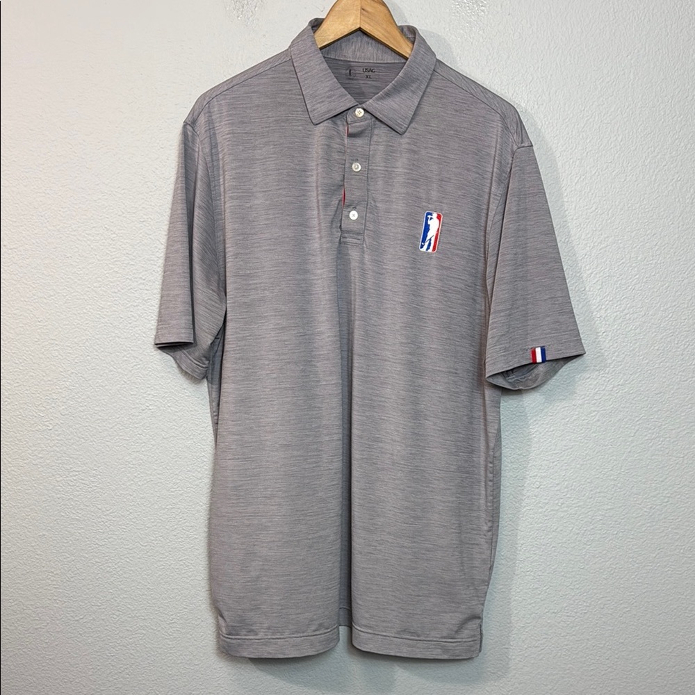 USAG U Suck‎ At Golf Men's Gray Polo Shirt